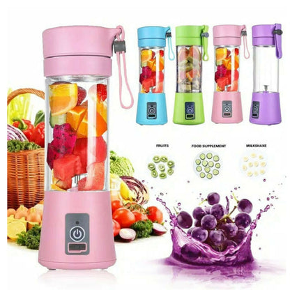 Portable USB Rechargeable Mini Blender – Electric Fruit Juice Mixer for Smoothies, Shakes & Everyday Kitchen Use