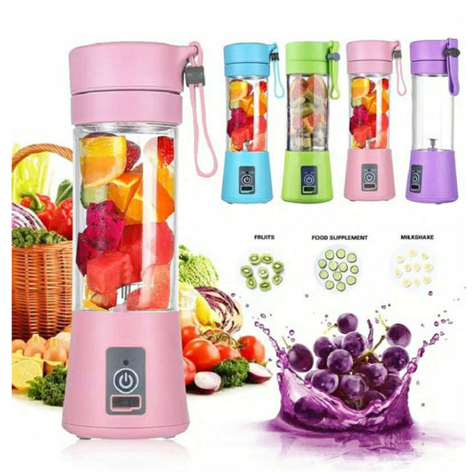 Portable USB Rechargeable Mini Blender – Electric Fruit Juice Mixer for Smoothies, Shakes & Everyday Kitchen Use