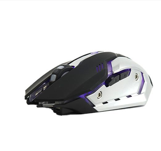 Silent Wireless Gaming Mouse with Wireless Charging and LED Design