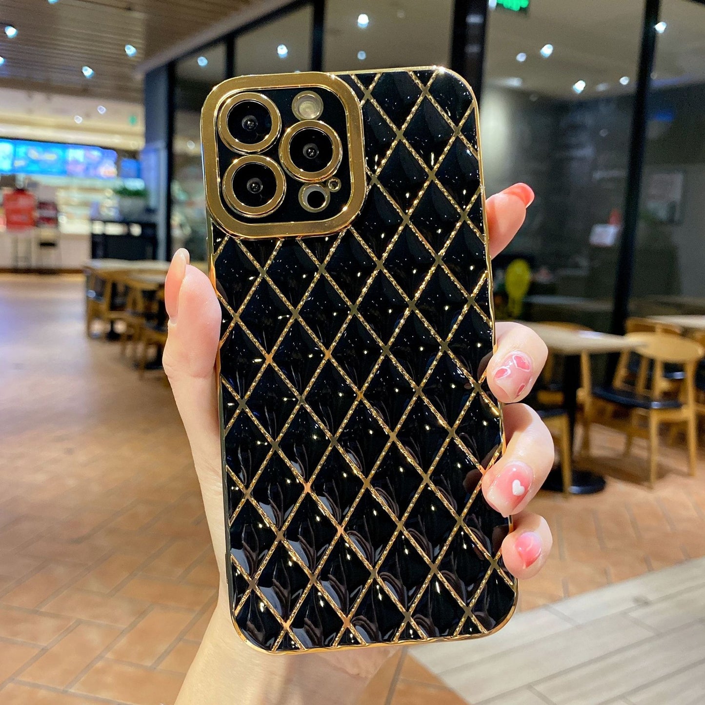 Luxury Electroplated 6D Diamond Phone Case – Stylish Protective Cover for Smartphones