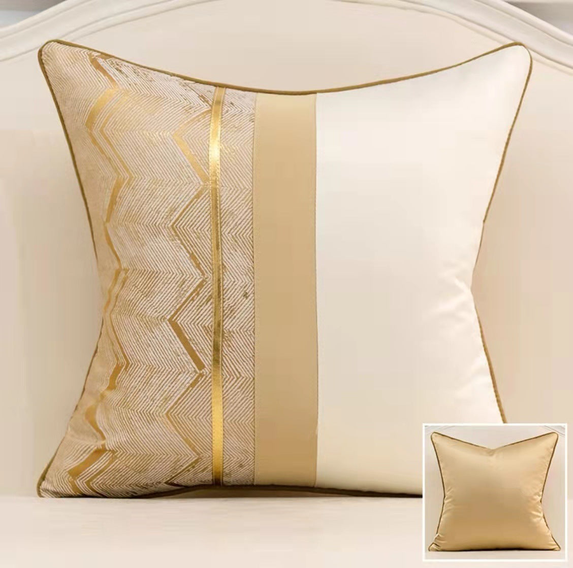 Fashion Splicing Pillow Cover – Modern Home & Model Room Decorative Cushion Case
