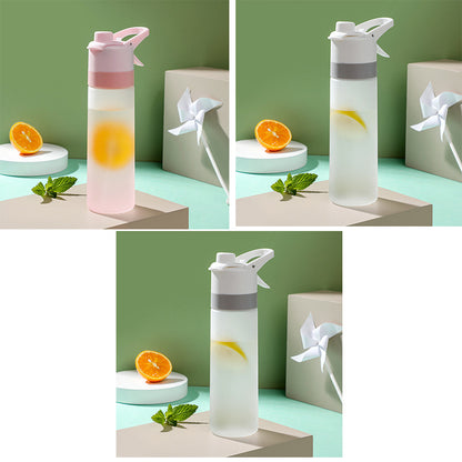 Large Capacity 2-in-1 Spray Water Bottle – Portable Mist & Drink Hydration Bottle for Outdoor Sports, Fitness, Travel & Daily Use