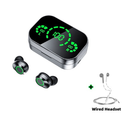 YD03 Wireless Bluetooth Earbuds – TWS Smart Digital Display In-Ear Headset with Breathing Light